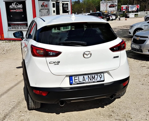 Mazda CX-3 cena 59850 przebieg: 64000, rok produkcji 2017 z Olecko małe 667